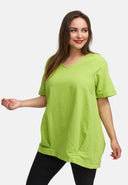 Långskjorta i linne i ballonsilhuett 'Venti'