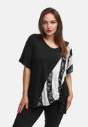 A-linjainen tunika kevyestä viskoosijoustosta 'Sovana'