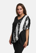 A-linjainen tunika kevyestä viskoosijoustosta 'Sovana'