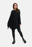 'Cotona' T-shirt en tricot asymétrique en ligne A – décontracté & confortable