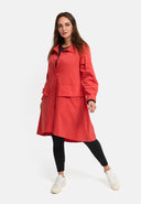 Parka blouse van parachutestof met stretch 'Isara'