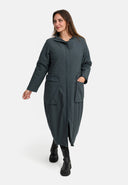 'Calina' Mantel van parachute, met voering, A-lijn