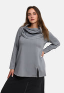 'Juline' Shirt – Denim met stretch in vloeiende A-lijn