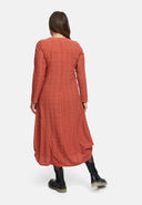 Vestido em linha A com franzido 'Ferina'