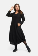 Robe en ligne A avec fronces 'Ferina'