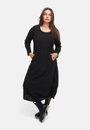 Vestido em linha A com franzido 'Ferina'