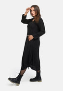 Vestido em linha A com franzido 'Ferina'