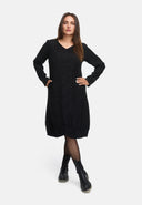 Elegant kjole, A-linje, med strukturmønster 'Noira'