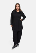 Chaqueta línea A, asimétrica, con patrón de estructura 'Noira'