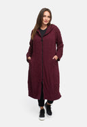 Overgangsmantel van gestructureerde viscose-stretch 'Floréa'