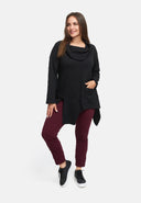 Tunika A-linia z kołnierzem typu cowl 'Floréa'