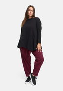 Pants with Tie Belt made from Hemp-Cotton Mix 'Elure'