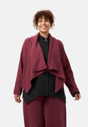 'Collina' veste – élégante veste courte à effet portefeuille et texture