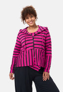 'Sienna' jacke - viscose-stretch, streifenmix
