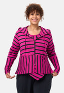 'Sienna' jacke - viscose-stretch, streifenmix
