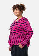 'Sienna' jacke - viscose-stretch, streifenmix