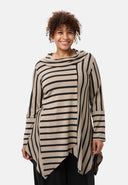 'Sienna' Tunika - Viskose-Stretch, Zipfelsaum