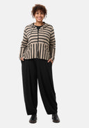 'Sienna' jacke - viscose-stretch, streifenmix