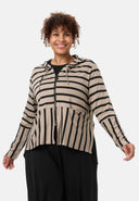 'Sienna' jacke - viscose-stretch, streifenmix