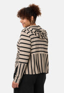 'Sienna' jacke - viscose-stretch, streifenmix