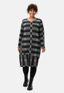 'Karina' kleid - v-ausschnitt & modernes karomuster