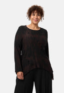 'Ombra' Camisola - Mistura de viscose macia com corte assimétrico