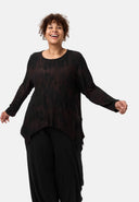 'Ombra' Camisola - Mistura de viscose macia com corte assimétrico