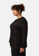 'Ombra' Camisola - Mistura de viscose macia com corte assimétrico