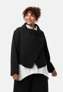 'Collina' veste – élégante veste courte à effet portefeuille et texture