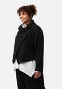 'Collina' veste – élégante veste courte à effet portefeuille et texture