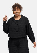 Casaco-blusa "Norina" – mistura de viscose, curto