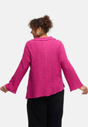 'Marella' blouse – cotton blend, textured fabric