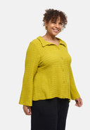 'Marella' blouse – cotton blend, textured fabric