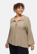 'Marella' blouse – cotton blend, textured fabric