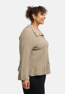 'Marella' blouse – cotton blend, textured fabric