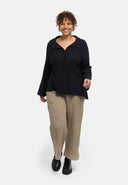 'Marella' blouse – cotton blend, textured fabric