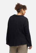 'Marella' blouse – cotton blend, textured fabric