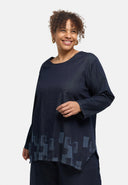 Tunique « Nila » – Dark Denim, impression laser