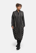 'Karena' Kleid - Baumwoll-Stretch, Streifenlook