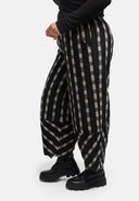 'Karena' Hose - Baumwoll-Stretch, Streifenlook