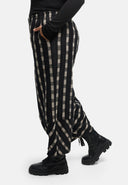 'Karena' Hose - Baumwoll-Stretch, Streifenlook