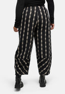 'Karena' Hose - Baumwoll-Stretch, Streifenlook