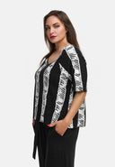 Camiseta cuadrada de viscosa elástica ligera 'Sovana'