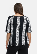 Camiseta cuadrada de viscosa elástica ligera 'Sovana'