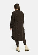 'Brunel' Abito – Cowl-Neck, arricciatura laterale & lunghezza midi