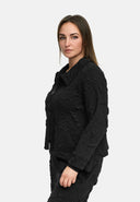'Brunel' Jacke – gezellige stretch, edel gestructureerd & Hemdkragen