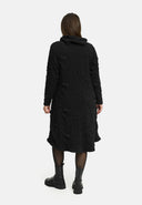 'Brunel' Abito – Cowl-Neck, arricciatura laterale & lunghezza midi