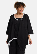 Blusa 'Saria' – asimmetrica, leggera e naturale