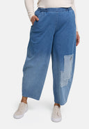 'Sky' Broek – Hoogwaardige Spijkerstof, Opgenaaide Stukken & Rekbaar