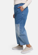 Spodnie 'Sky' – Premium-Dżins, Naszywka i Rozciągliwość